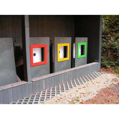 Rasengitterstein Recycling Rasenwabe 60 t belastbar 8 x 40 x 60 cm grau