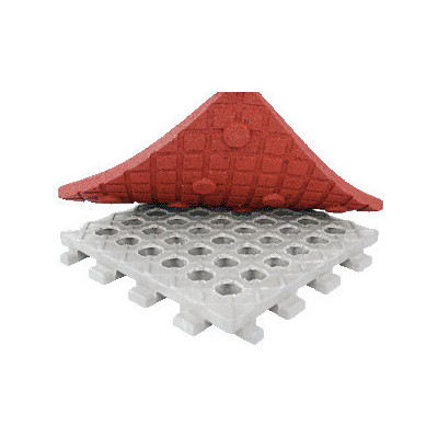 MKS - Softplatte, 50 x 50 x 3 cm, rotbraun