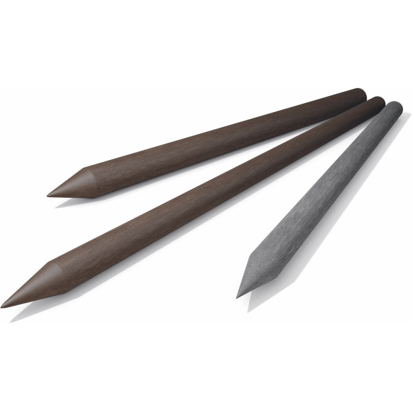 Recyclingpfähle 8 cm rund x 175 cm lang Kunststoffpfahl Weidepfahl