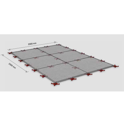 Elastikmatte, Stallmatte 100 x 100 x 3 cm, anthrazit