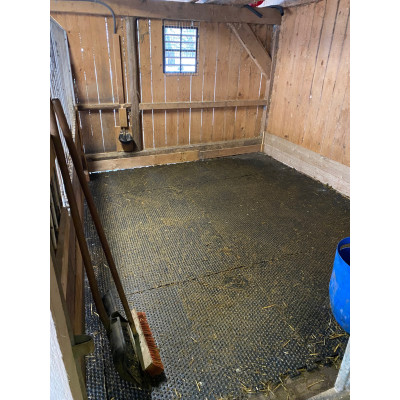 Stallmatte 20 mm aus Vollgummi – Puzzlematte für Pferdebox & Kuhstall