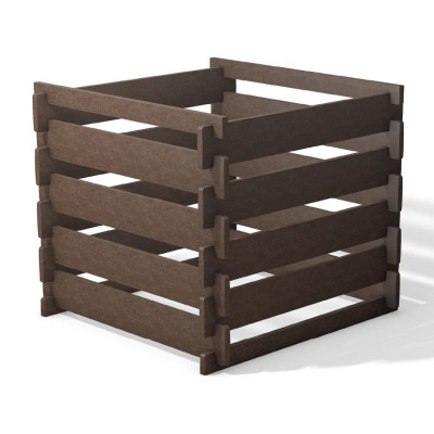 Steckkomposter Recycling Kunststoff 650 L BxTxH: 100x100x90 cm braun