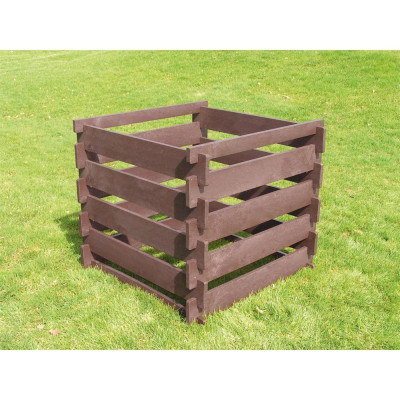 Steckkomposter Recycling Kunststoff 650 L BxTxH: 100x100x90 cm braun